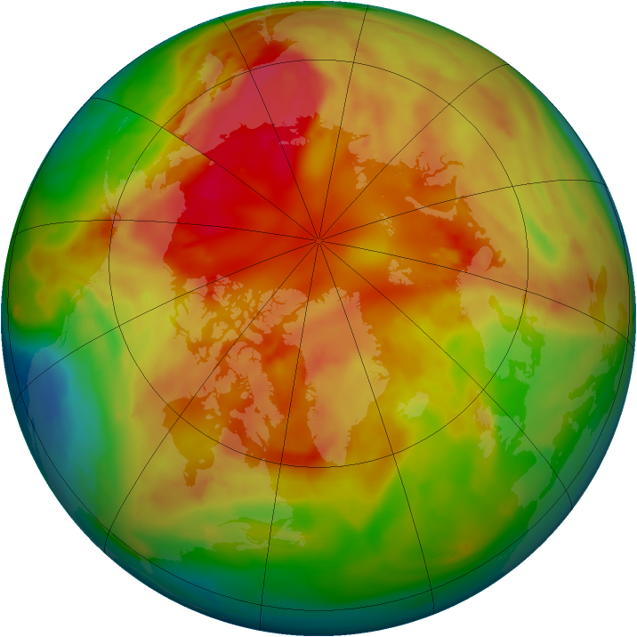 Arctic ozone map for 01 March 2009